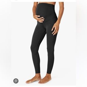 Beyond Yoga Heather Rib Maternity Midi Legging